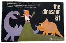 Vintage The Dinosaur Kit Colorforms, 1960 Incomplete 