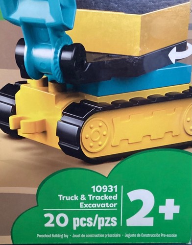 Lego DUPLO Truck & Tracked Excavator 20 Pieces 10931 NIB Ages 2+ NEW - Picture 2 of 5