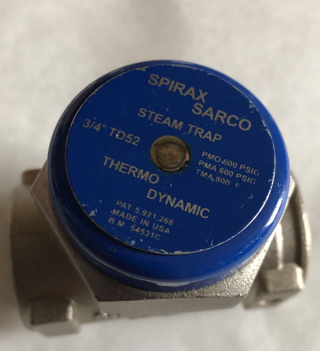 NEW 3/4” npt Spirax-Sarco TD52 Thermodynamic steam Trap COOL BLUE