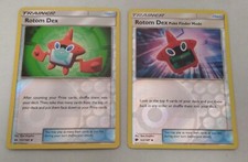 2 REVERSE HOLO 2017 POKEMON CARDS ROTOM DEX & ROTOM DEX POKÉ FINDER MODE NM-MINT