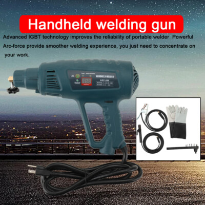 800W 110V Portable Mini Electric Handheld Welding Gun Machine Arc Welder Kit