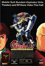 Mobile Suit Gundam Chars Counter Attack Print Advert Bandai Cartoon Network
