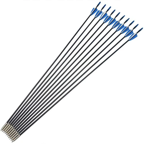 Flechas de fibra de vidrio 31" carcaj tiro con arco práctica puntos objetivo arco flecha de tiro - Imagen 4 de 23