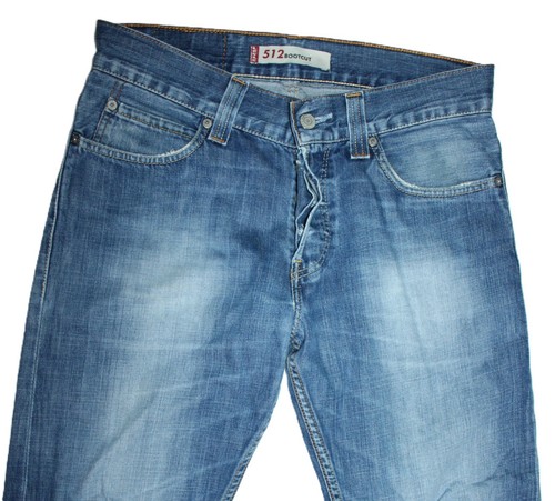 ¡DAÑO! Levi's 512 bootcut hombre jeans más bien 30/28 levis 2011 agotado W30 L28 - Imagen 1 de 6