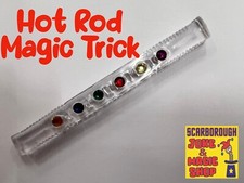 Hot Rod~Clear Stick~Magic Trick~Colour Changing Gem Jewels~Street Magic~NEW