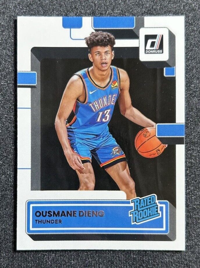 2022-23 Panini Donruss Base Rated Rookie RC #211 Ousmane Dieng OKC Thunder