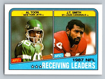 1988 Topps #216 Al Toon / J.T. Smith LL   New York Jets / St. Louis Cardinals
