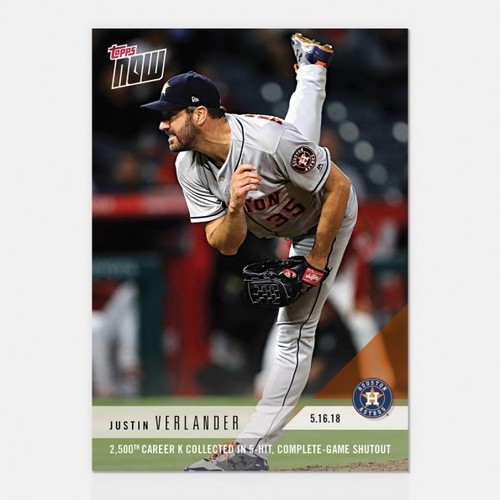 2018 Topps Now 221 Justin Verlander