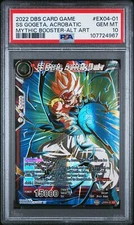 PSA 10 SS Gogeta Acrobatic Warrior Gold Stamp Holo Dragon Ball Super Card