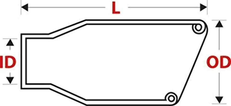 Go Rhino GRT234410BC 黑色 Chrme SS 排气尖进口 2.75 英寸长 10 英寸插座 4 — 第 2/2 张图片