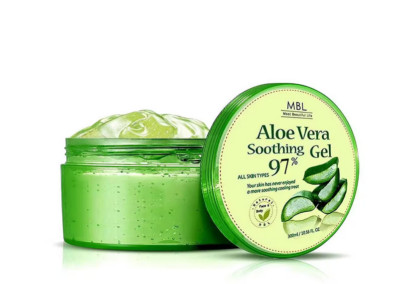 MLB Aloe Vera Soothing Gel 97 % skin moisture piel hidratada mujer