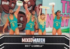 2018 Topps WWE Women's Division Mixed Match Challenge Card #12 Carmella & Big E