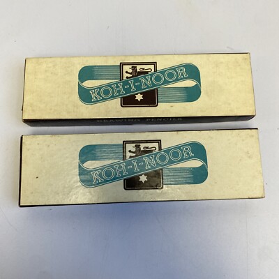 NOS Hardtmuth Inc KOH-I-NOOR 1500/HB Wooden Drawing Pencils - 2 Boxes