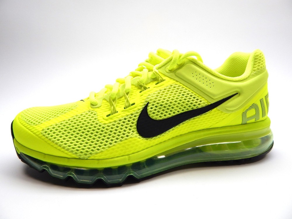 Nike Air Max 2013 Volt Black Cyber Mens Running Shoes HF3660 700