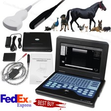 VET Portable Ultrasound Scanner Veterinary Ultrasound Laptop Machine 2 Probes US