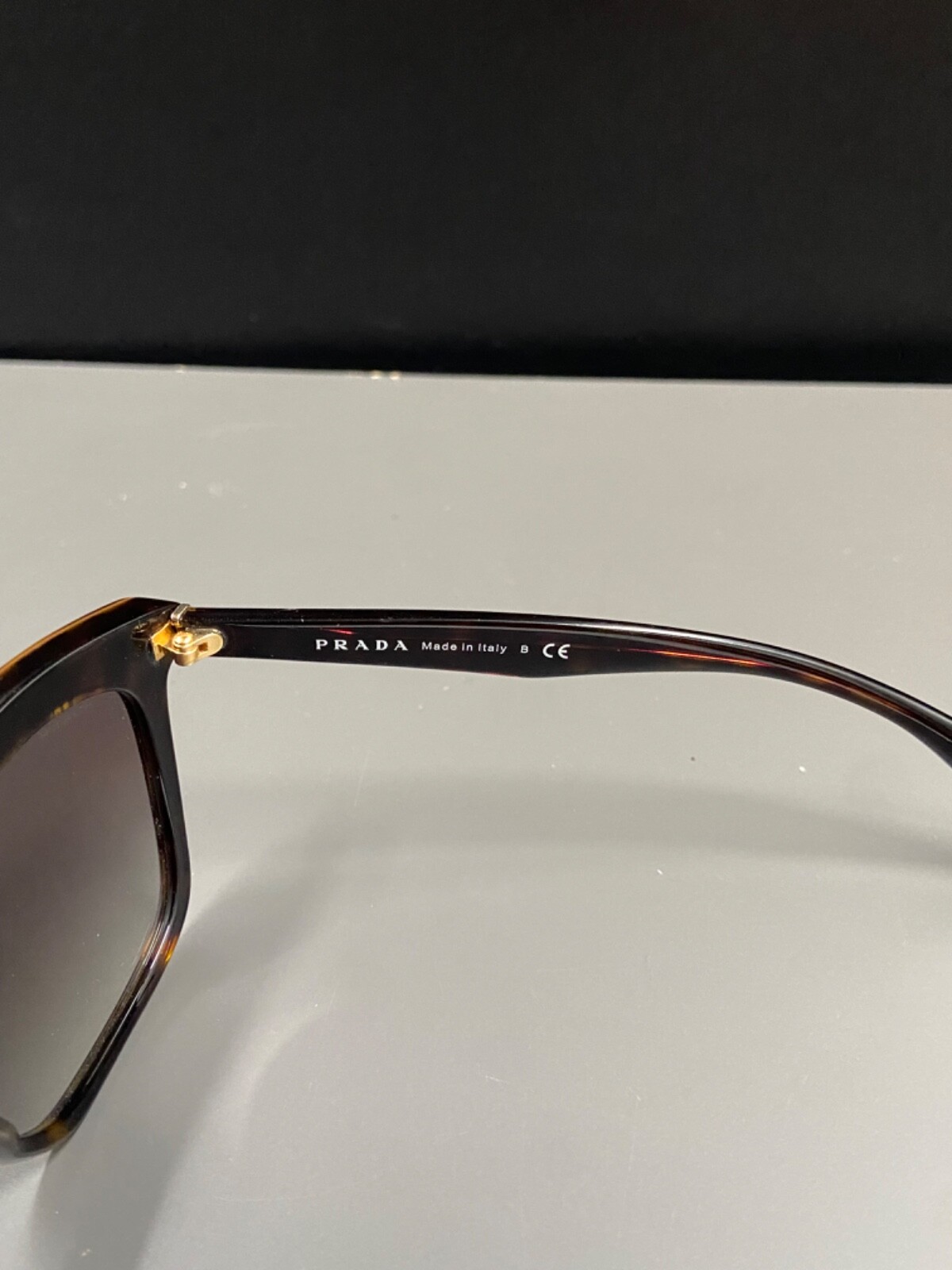 Prada SPR 19P MA4-0A7 55 Havana Black Tortoise Frames Authentic Sunglasses thumbnail 6