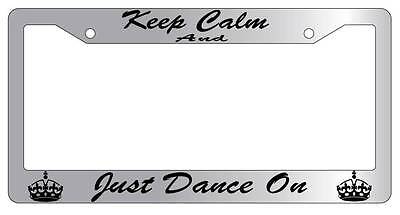 Chrome License Plate Frame Keep Calm And There Can Only Be One Auto Accessory