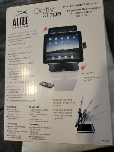 Altec Lansing Octiv Stage MP450 Speaker Dock for older iPhones, iPods & iPads - Picture 3 of 3