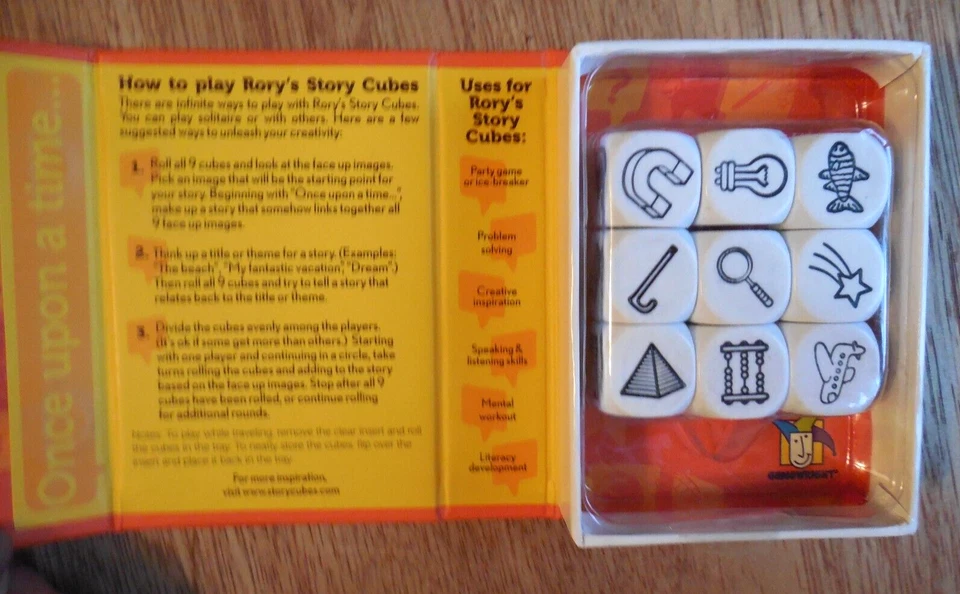 NEW Award-Winning GameWright "Rory's Story Cubes" w 9 Cubes for 1+ Player Age 8+ - Image 2 of 3