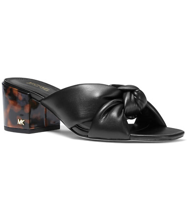 MICHAEL Michael Kors Women's Josie Slip-On Knotted Sandals Black