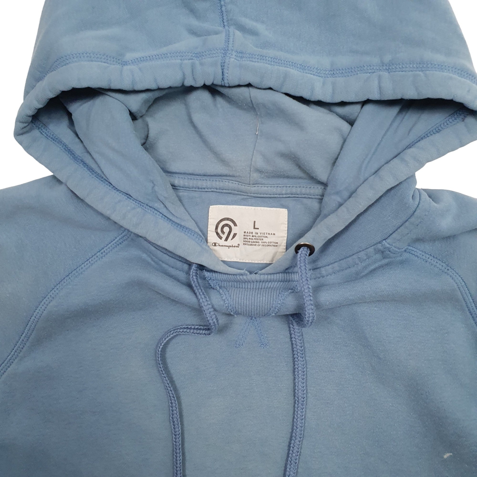 CHAMPION Hoodie Cotton Jumper Sweatshirt Mens L image 2