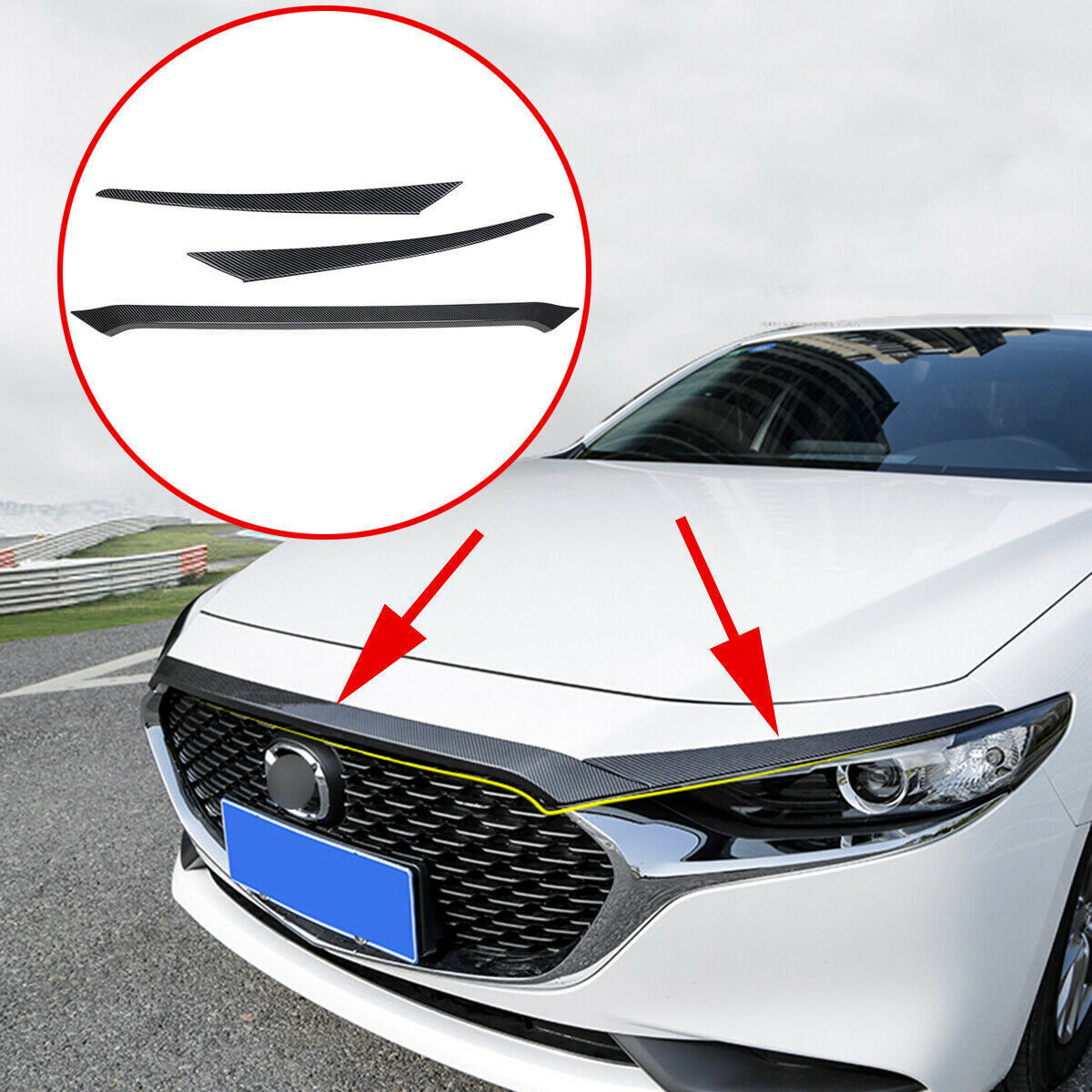 Full Hood, Fender and Mirror Kit | MAZDA MAZDA3 SEDAN 2022 Full Hood, Fender and Mirror Kit | MAZDA MAZDA3 SEDAN 2022