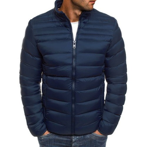 Men's Lightweight Bubble Coat Puffer Jacket Quilted Padded Winter Warm