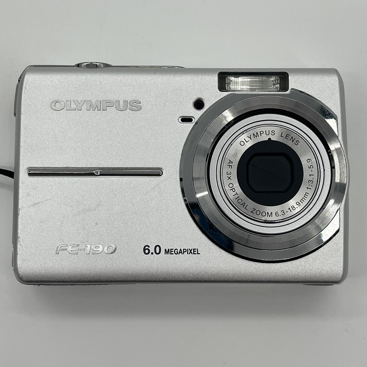 Olympus Digital Camera FE-190 6.0MP Silver Battery & Charger Olympus Digital Camera FE-190 6.0MP Silver Battery & Charger
