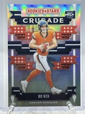 Bo Nix 2024 Panini Rookies & Stars Crusade Silver RC #C-BNX