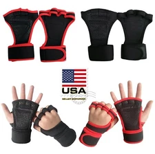 US Fitness Gloves Weight Lifting Gym Workout Training Wrist Wrap Strap Men Women
