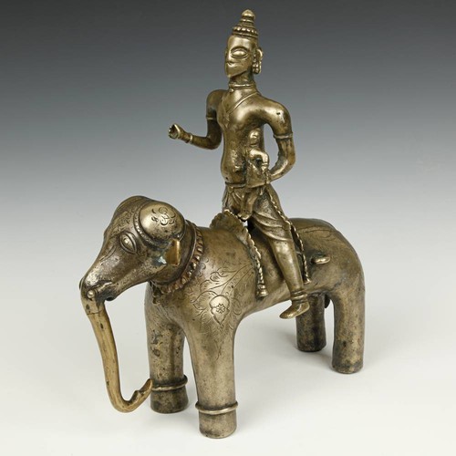 ANTIQUE BRASS PILGRIMAGE SHIVA ELEPHANT INDIA HINDUISM BUDDHISM 17TH CENTURY - Picture 5 of 9