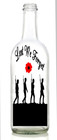 Vinyl Decal Sticker for Wine bottle lest we forget 4 soldiers army rememberance 