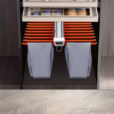 Appendiabiti Estensibile 22 Aste Sospese Installazione Portapantaloni Armadio