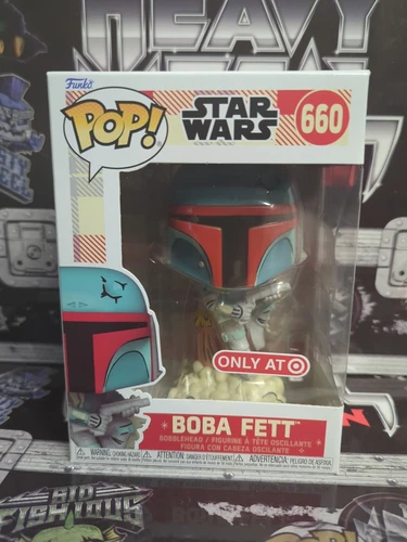 STAR WARS Funko Pop Boba Fett 660 Retro Reimagined Disney 100 Exclusive MINT