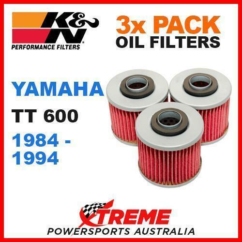 3 PACK MX K&N OIL FILTERS YAMAHA TT600R TT 600R 19972006 OFF ROAD KN