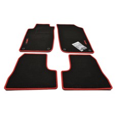 Alfombrillas De Terciopelo Negro Con Logo MP Pa' Peugeot 206 CC Descapotable – Desde 09/2000, ¡hechas En Alemania!