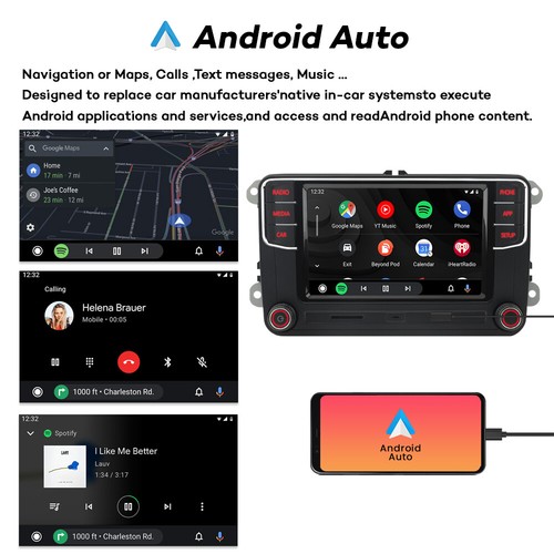 For VW MQB POLO 6C 6.5" RCD330 RCD360 MIB Carplay Android Auto Radio Stereo BT - Picture 13 of 20