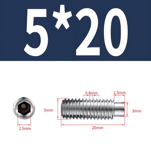 M3 - M12 DOG POINT GRUB SCREWS ALLEN SOCKET SET SCREWS DIN 915 STAINLESS STEEL - Picture 29 of 71