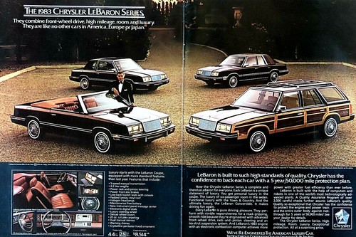 1983 Chrysler LeBaron Ricardo Montalban Vintage Original Print Ad 2 Page - Picture 3 of 8
