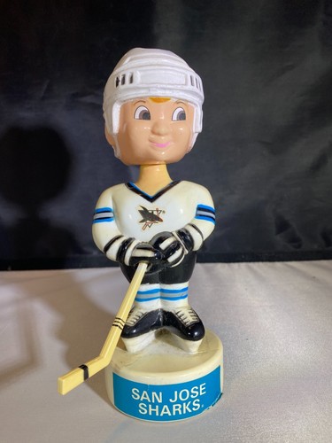 RARE Vintage SKORE San Jose Sharks Bobble Head Promo NHL Hockey - Picture 2 of 9