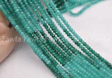 Fine Faceted 2x4mm Natural Green Blue Gemstone Rondelle Abacus Loose Beads 15''