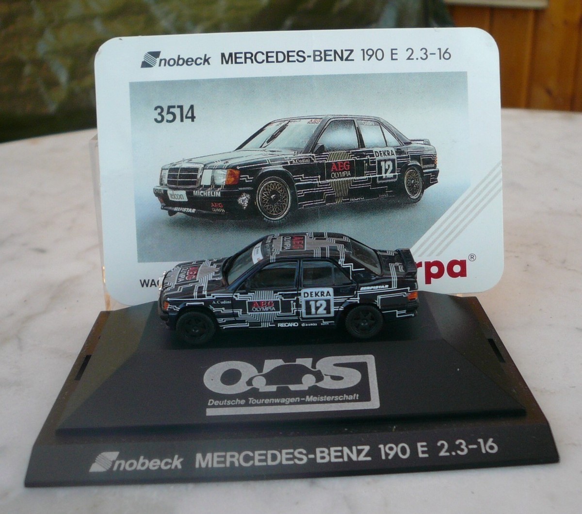 Snobeck Mercedes 190 E 2,5-16 #27 DTM/ITR Dany Snobeck de arranque en 1:43