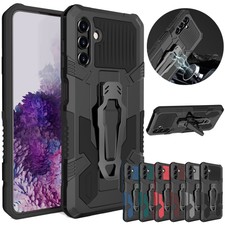 For Samsung A15 A25 A35 A14 A13 A53 A54 Shockproof Armor Case Clip Stand Cover