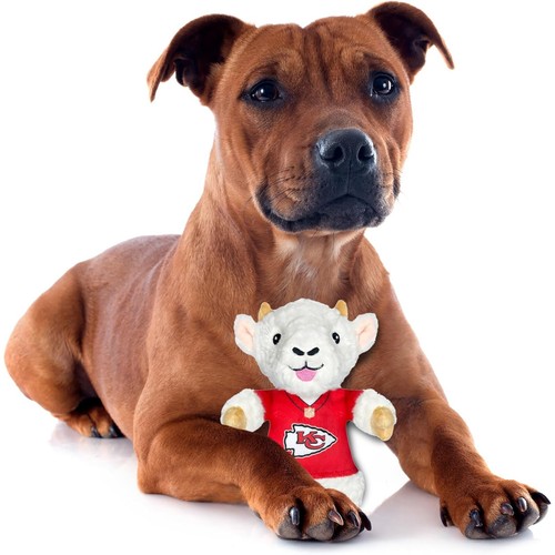 Pets First NFL Goat Plush Toys for Dogs & Cats Dog Chew Toys with Inner Squeaker - Picture 36 of 52