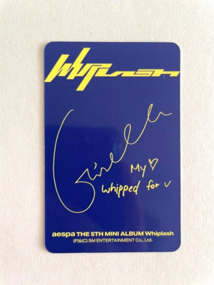 aespa カリナ whiplash アメリカBarnes & Nobleトレカ Aespa The 5th Mini Album Whiplash Barnes&Noble Japan Target