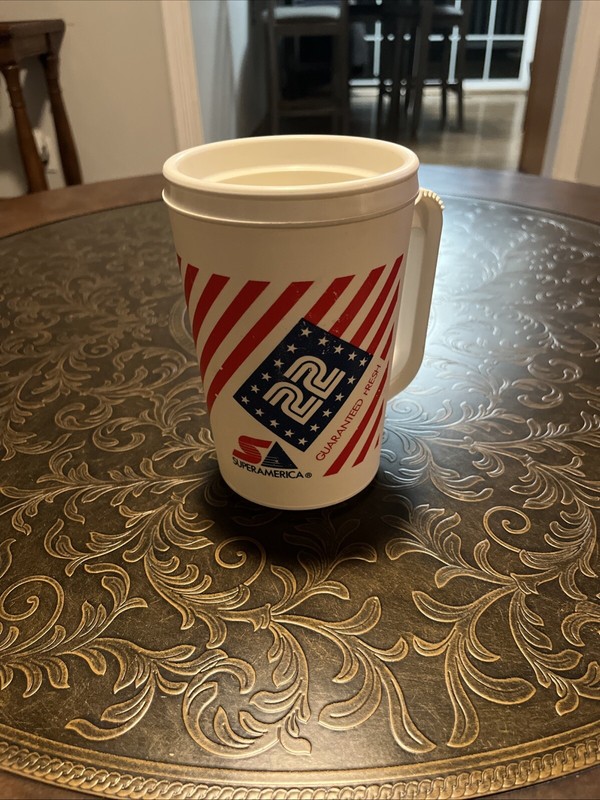 Super America Plastic Thermos