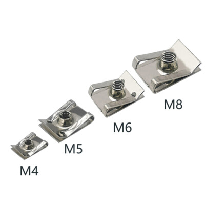 10pcs Stainless Steel U Type Clips with Thread M6 M5 M4 M8 8/6/5/4 mm Reed N,KE