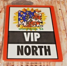 WOODSTOCK 1994 VIP NORTH Laminated Backstage Pass