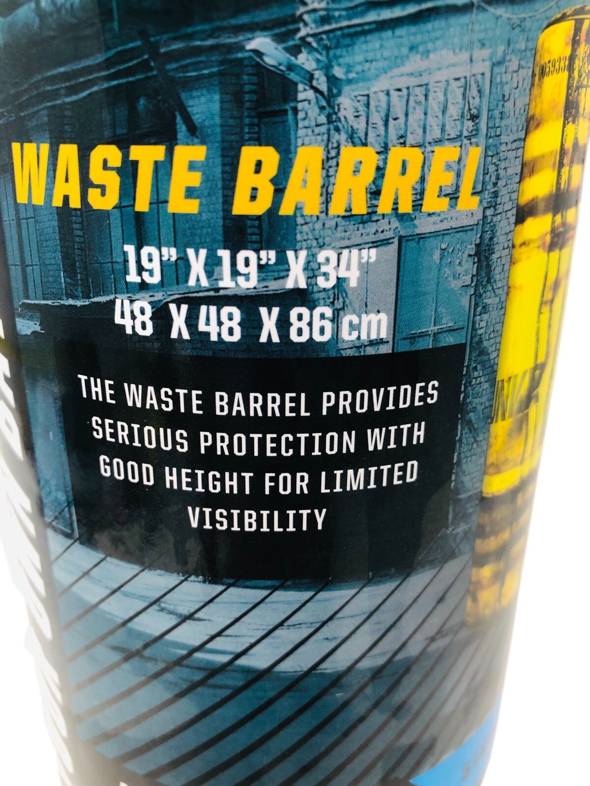 BUNKR Inflatable Waste Barrel Battle Zone Prop – Indoor/Outdoor Kids Game Toy