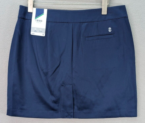 IZOD Women’s Golf Tennis Pickle Ball Skort Skirt Size 10 Navy Blue Pockets NWT - Picture 9 of 16